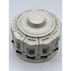 Tristar Products Spice Rotating Organizer Rack-10 Containers Built in Measuring